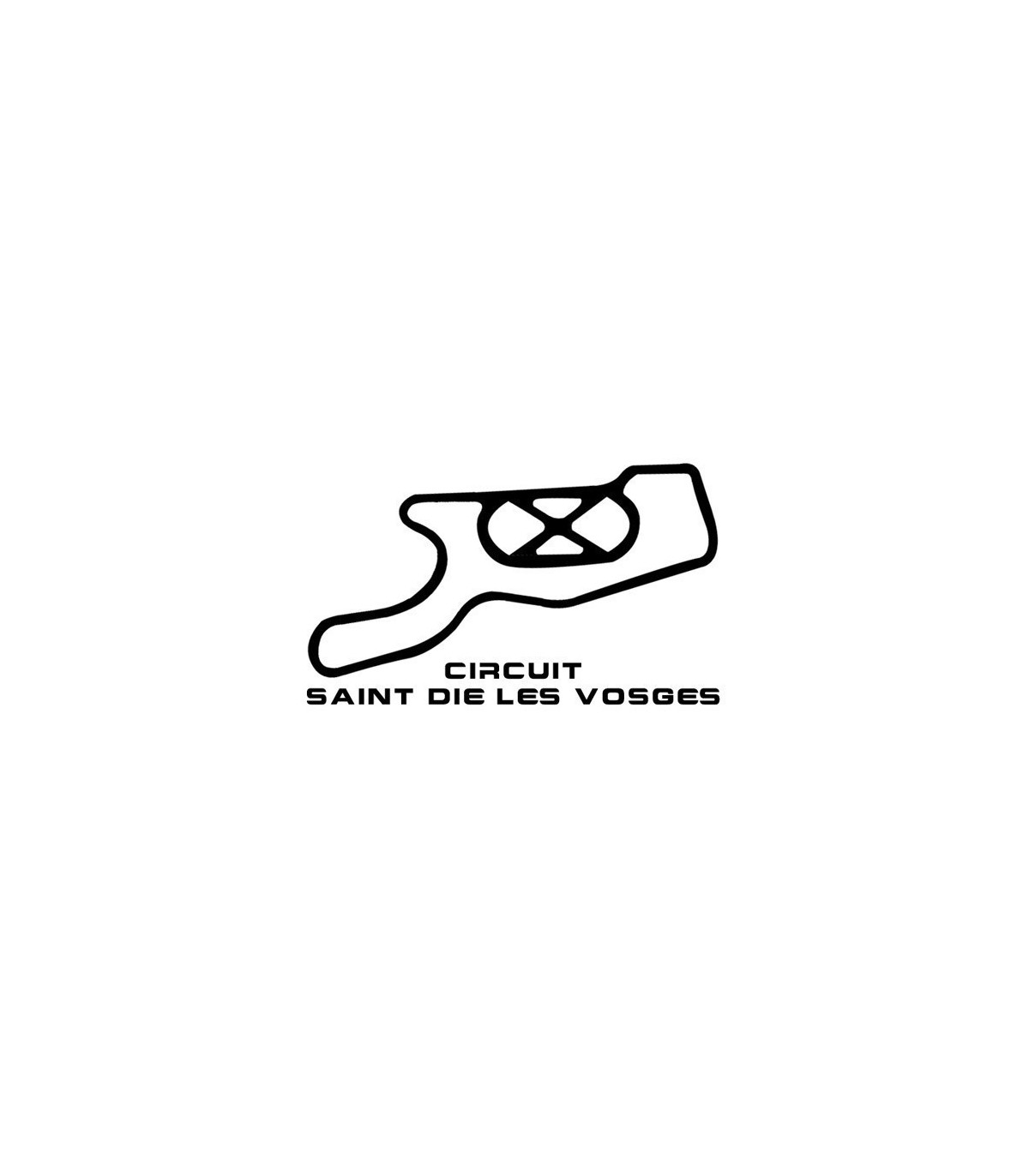 Stickers TRACÉ CIRCUIT SAINT DIE LES VOSGES