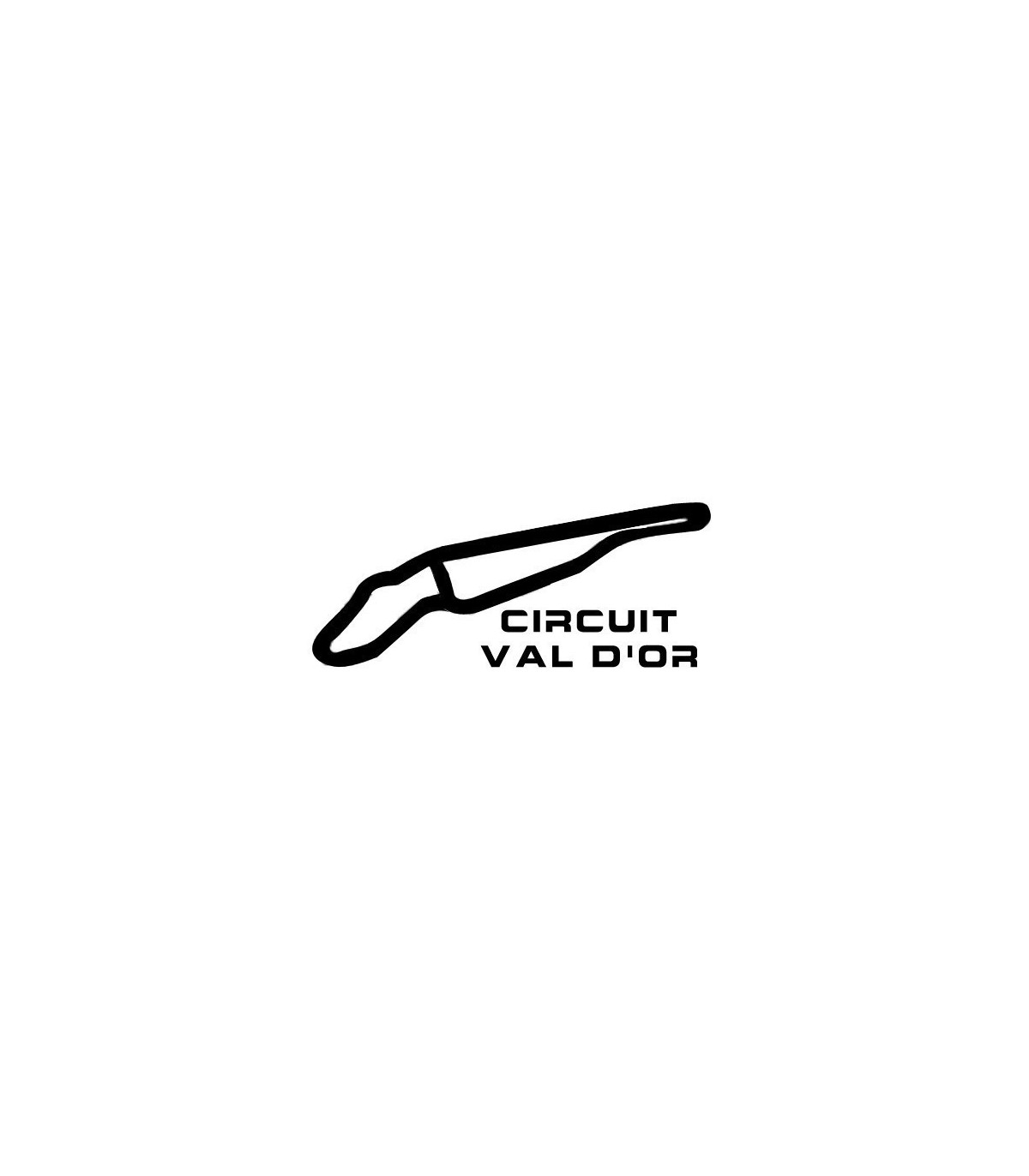 Stickers TRACÉ CIRCUIT VAL D'OR
