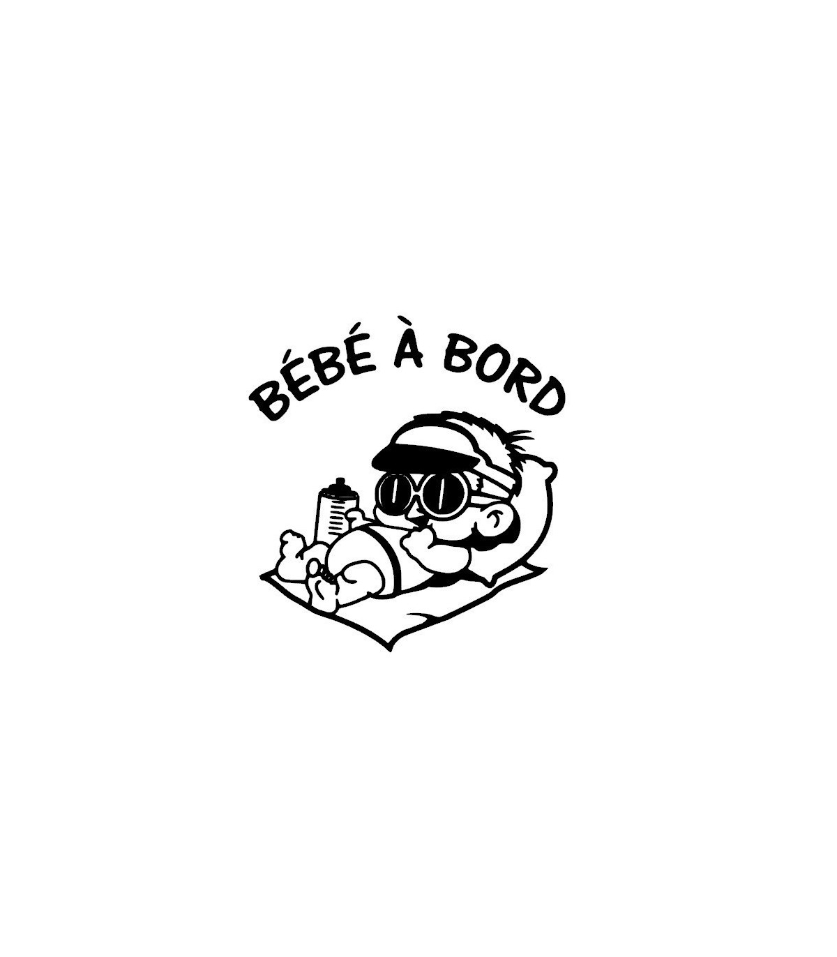 Stickers BÉBÉ A BORD PLAGE