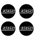 Stickers 4X CENTRE DE ROUE BBS 60mm Type 1