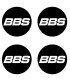 Stickers 4X CENTRE DE ROUE BBS 60mm Type 2