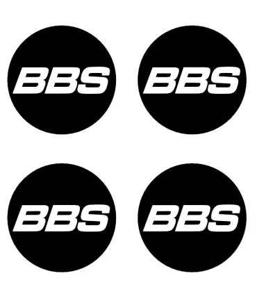 Stickers 4X CENTRE DE ROUE BBS 60mm Type 2