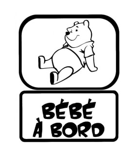 Stickers BÉBÉ A BORD OURSON 