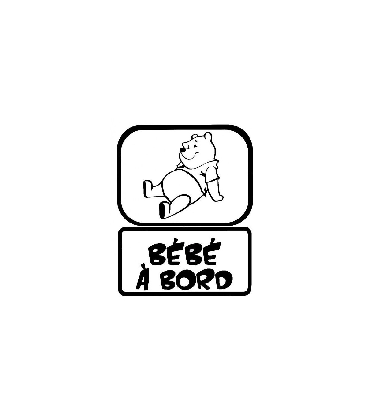 Stickers BÉBÉ A BORD OURSON 