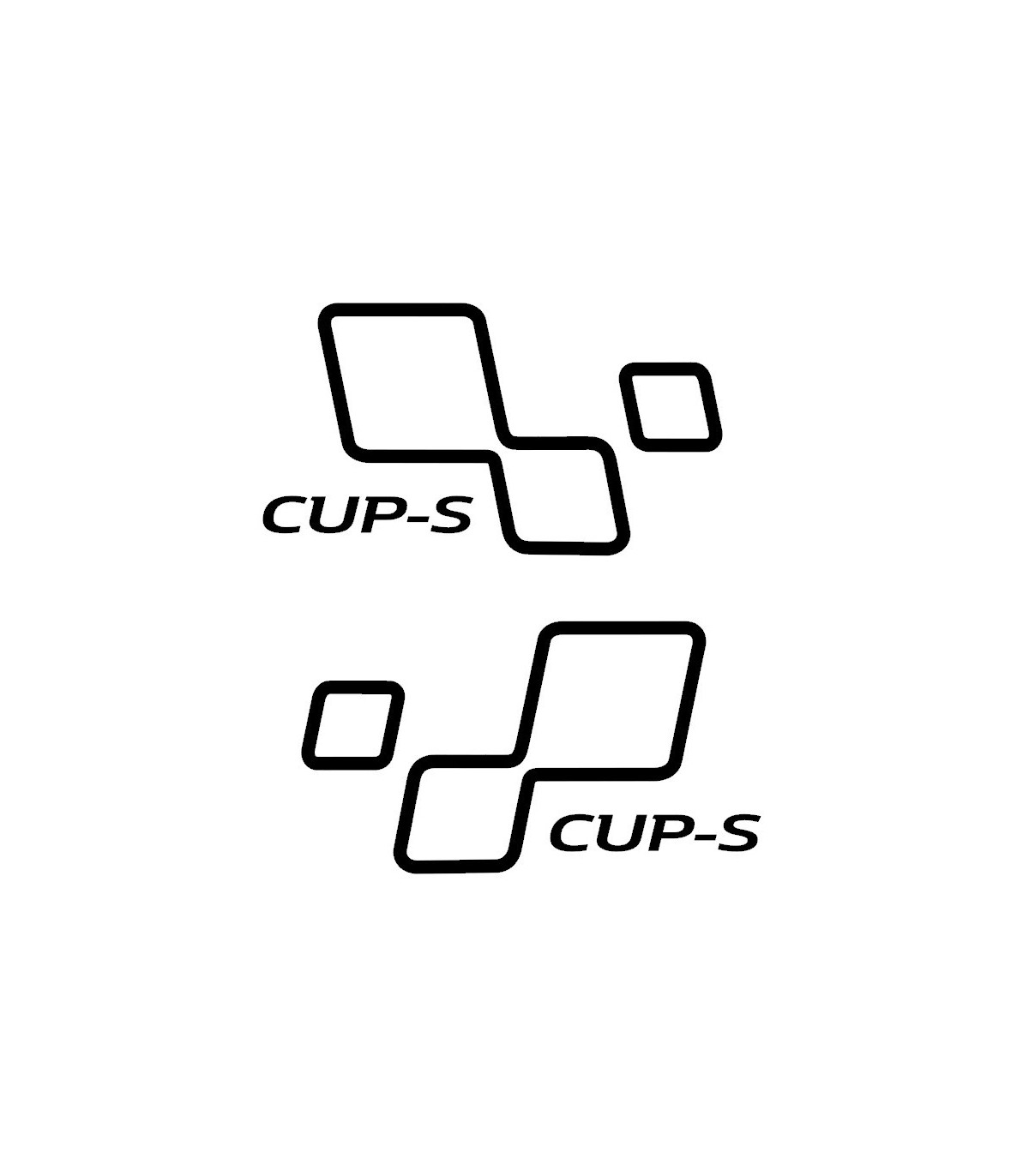 Paire de Stickers CUP-S de portes Megane
