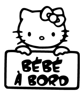 Stickers BÉBÉ A BORD KITTY 