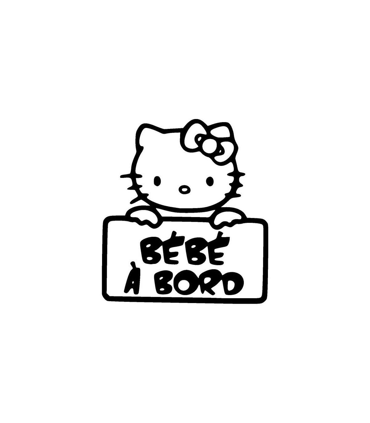 Stickers BÉBÉ A BORD KITTY 