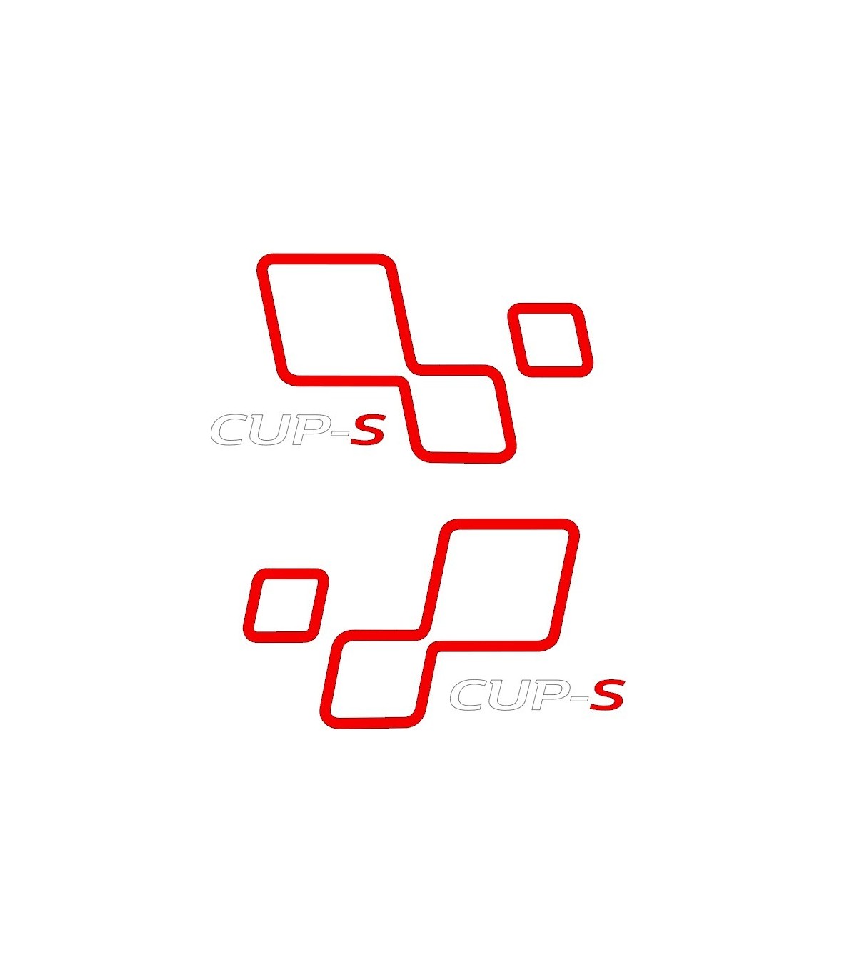 Paire de Stickers CUP-S de portes Megane