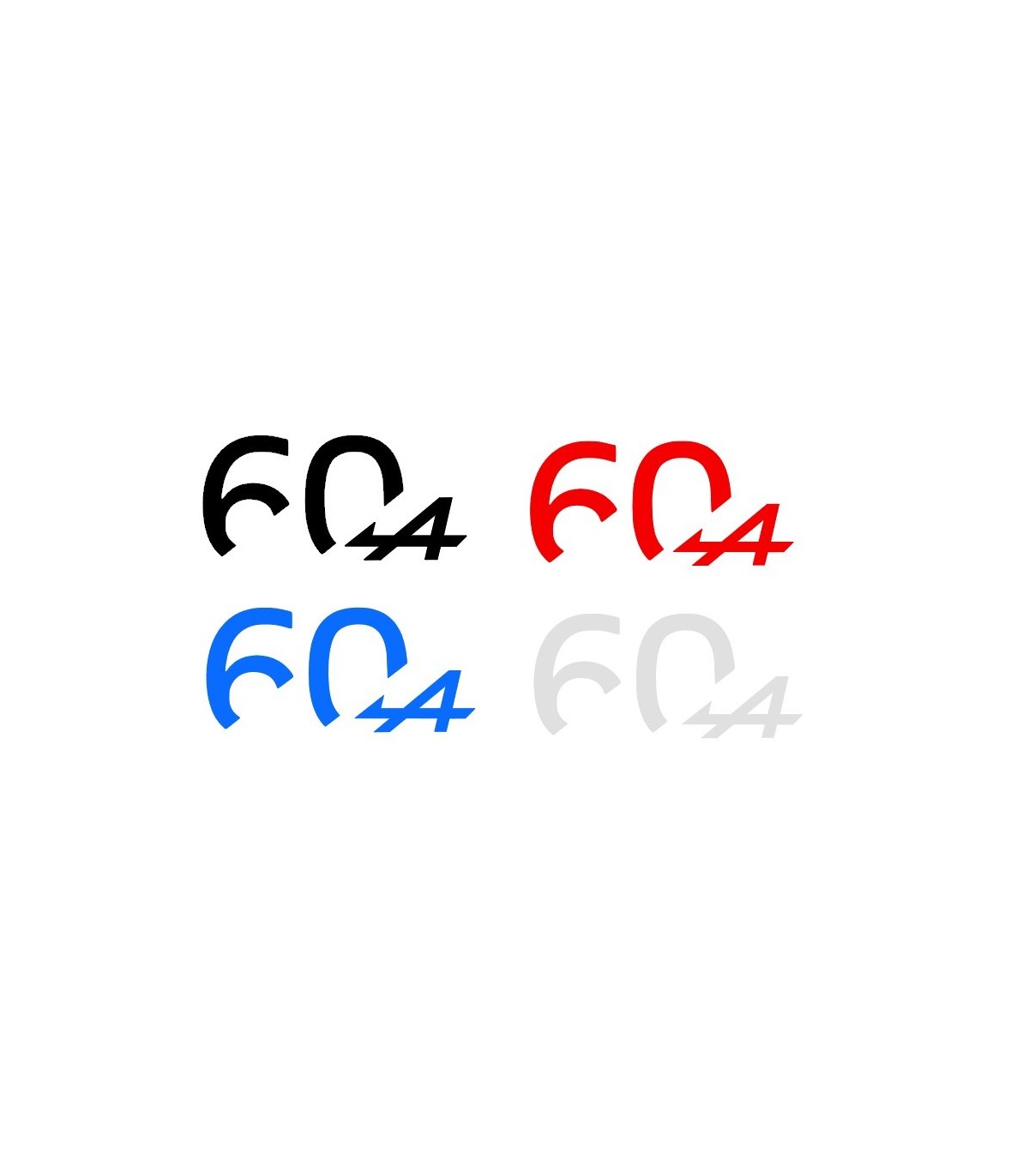 Stickers ALPINE 60ème ANNIVERSAIRE