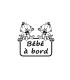 Stickers BÉBÉ A BORD JUMEAUX