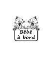 Stickers BÉBÉ A BORD JUMEAUX
