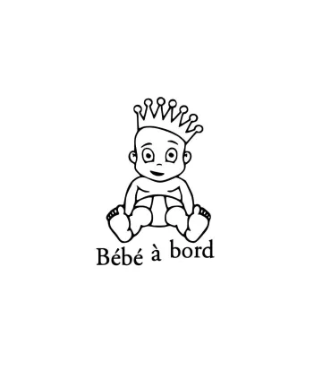 Stickers BÉBÉ A BORD ROI 2