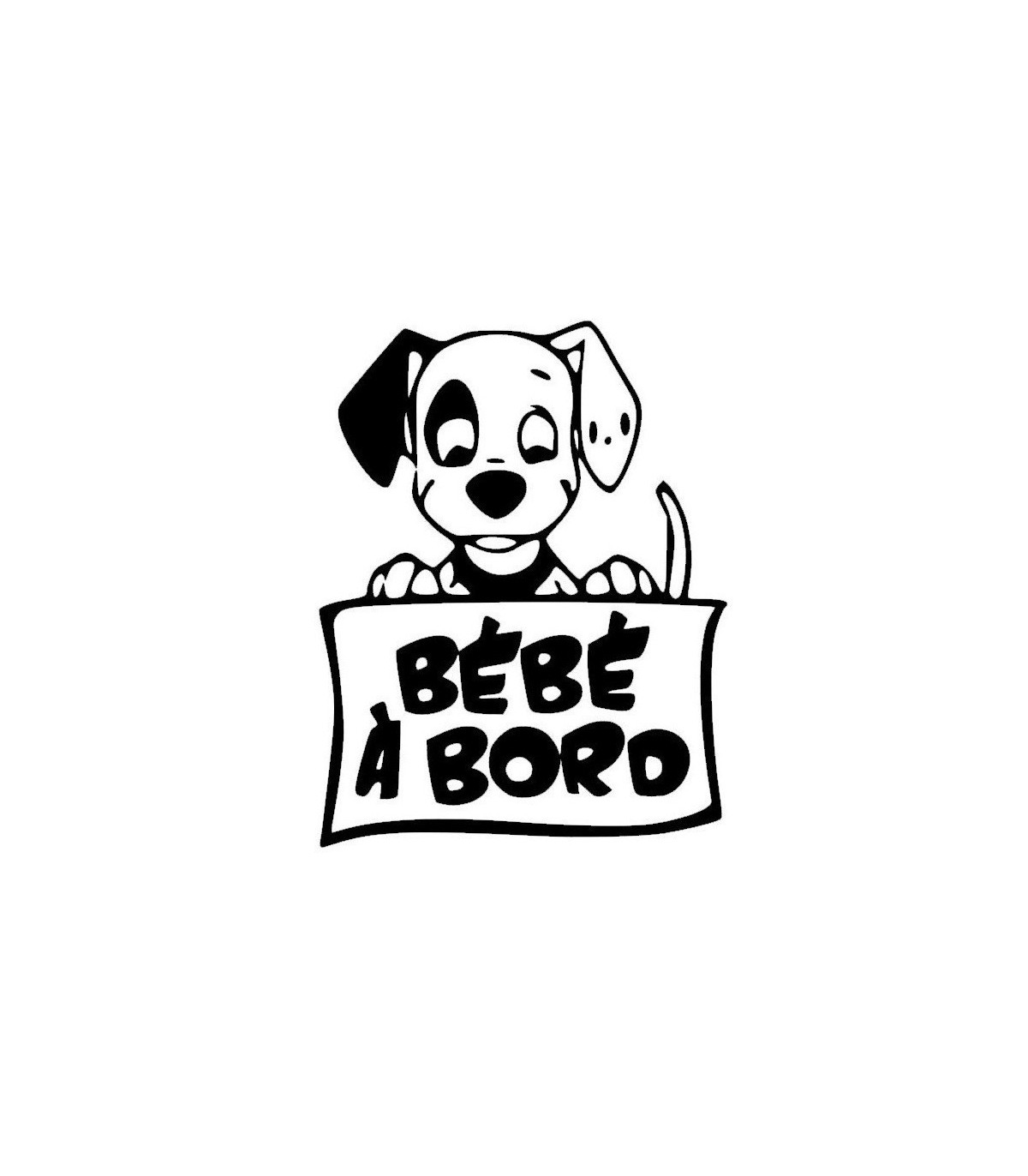 Stickers BÉBÉ A BORD CHIEN 