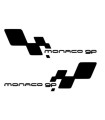 Stickers  RENAULT SPORT DAMIERS "petit" MONACO GP