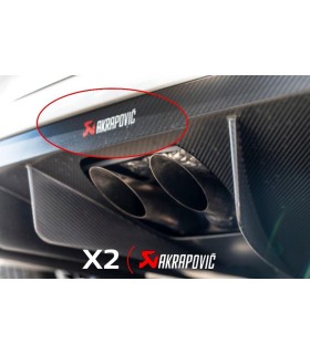 Stickers 2X Akrapovic pour DIFFUSEUR MEGANE 4RS TROPHY