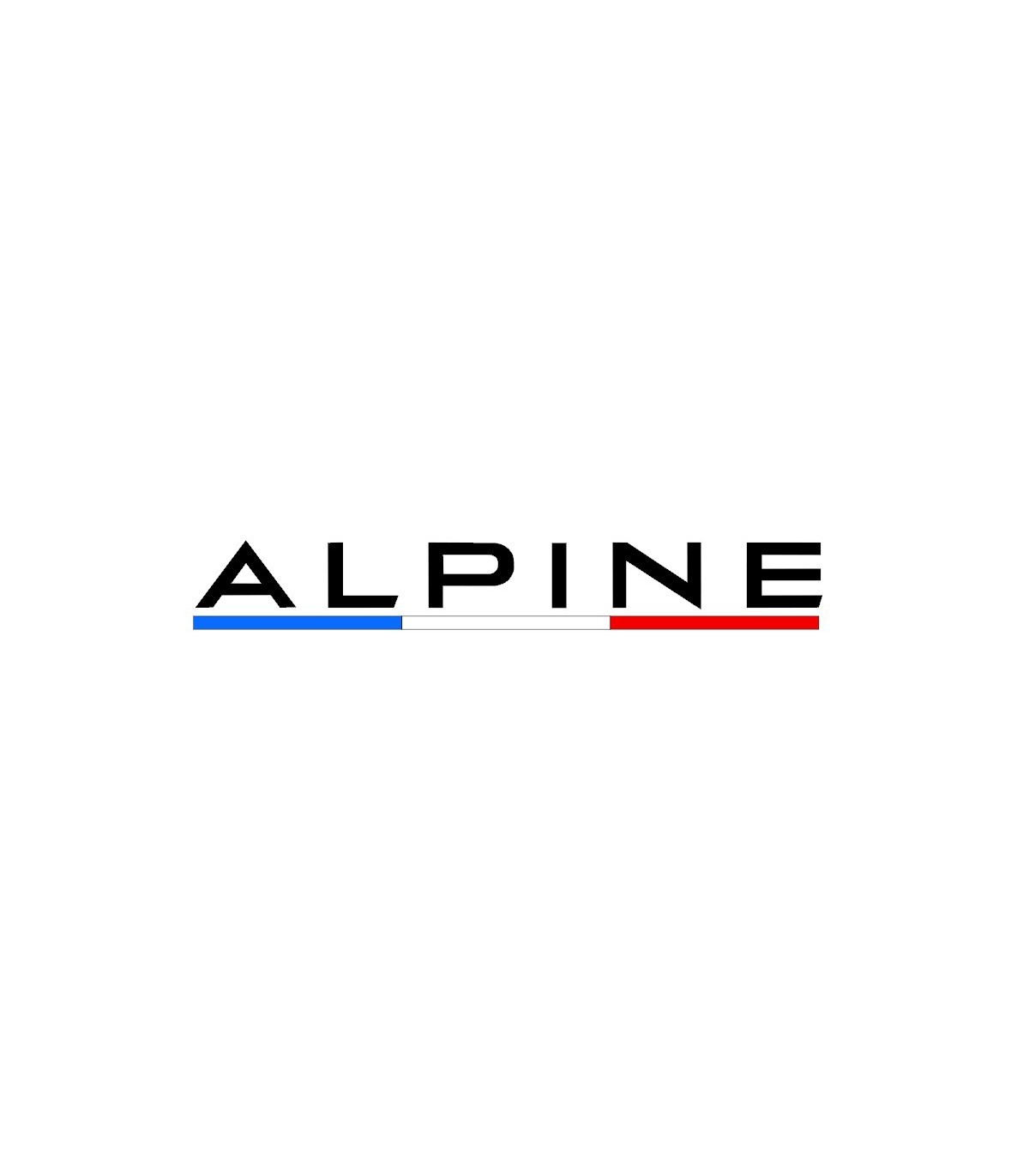 Stickers ALPINE Tricolor XL