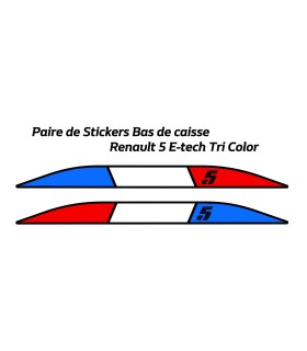 Paire de Stickers Bas de Caisse Renault 5 E-tech