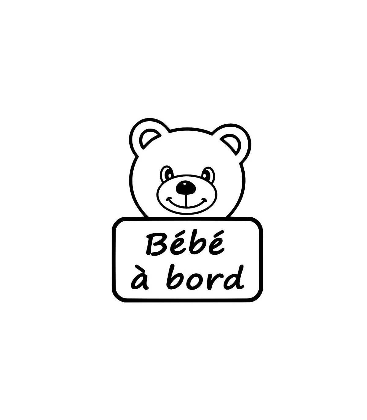 Stickers BÉBÉ A BORD OURSON 2