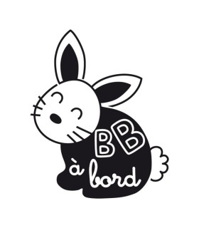 Stickers BÉBÉ A BORD LAPIN