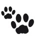 Stickers EMPREINTES DE CHIEN X2