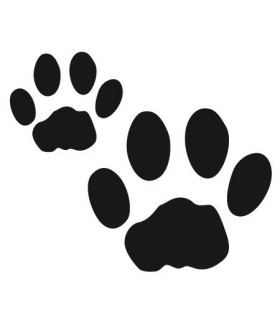 Stickers EMPREINTES DE CHIEN X2
