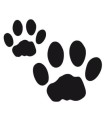 Stickers EMPREINTES DE CHIEN X2
