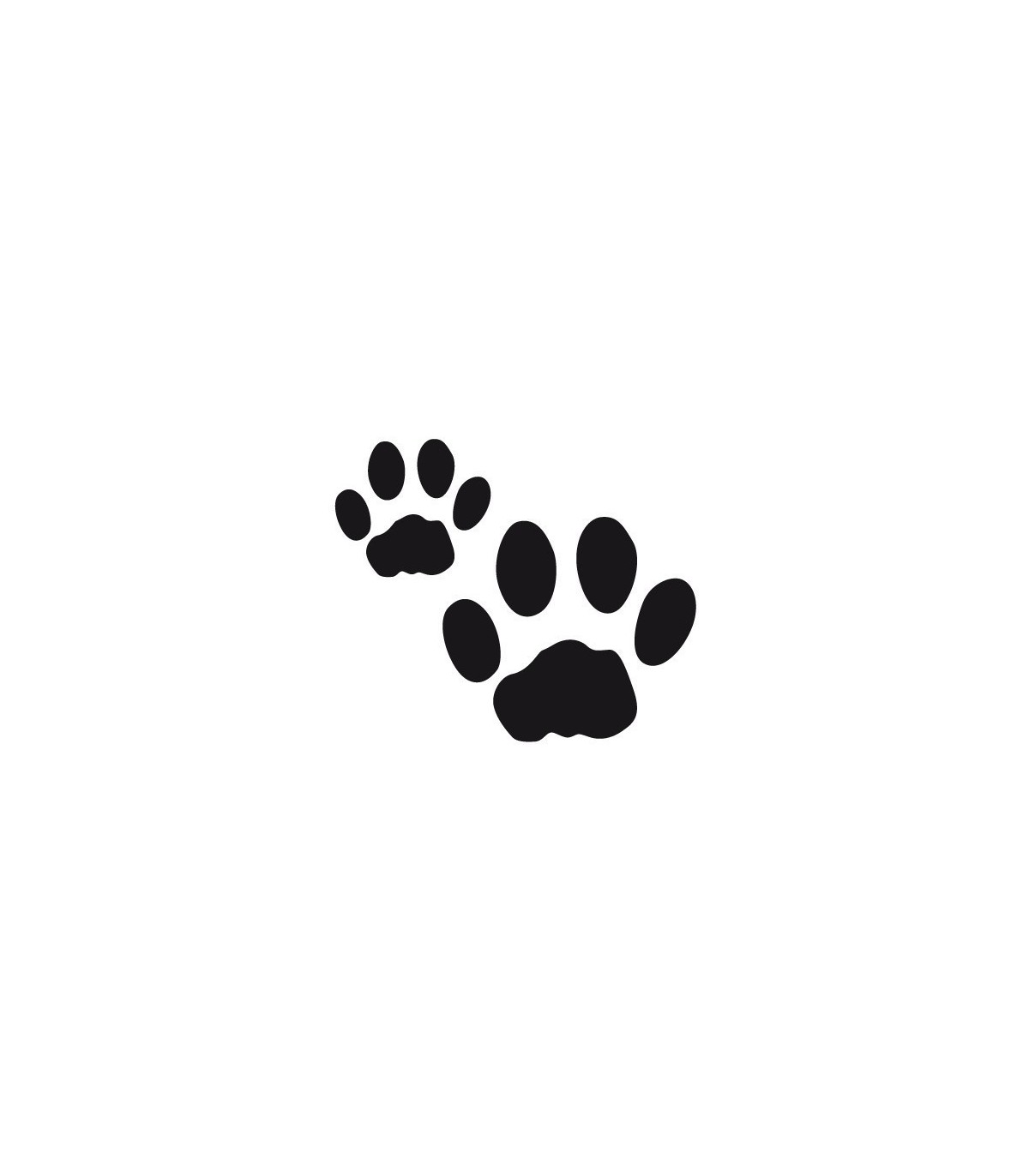 Stickers EMPREINTES DE CHIEN X2