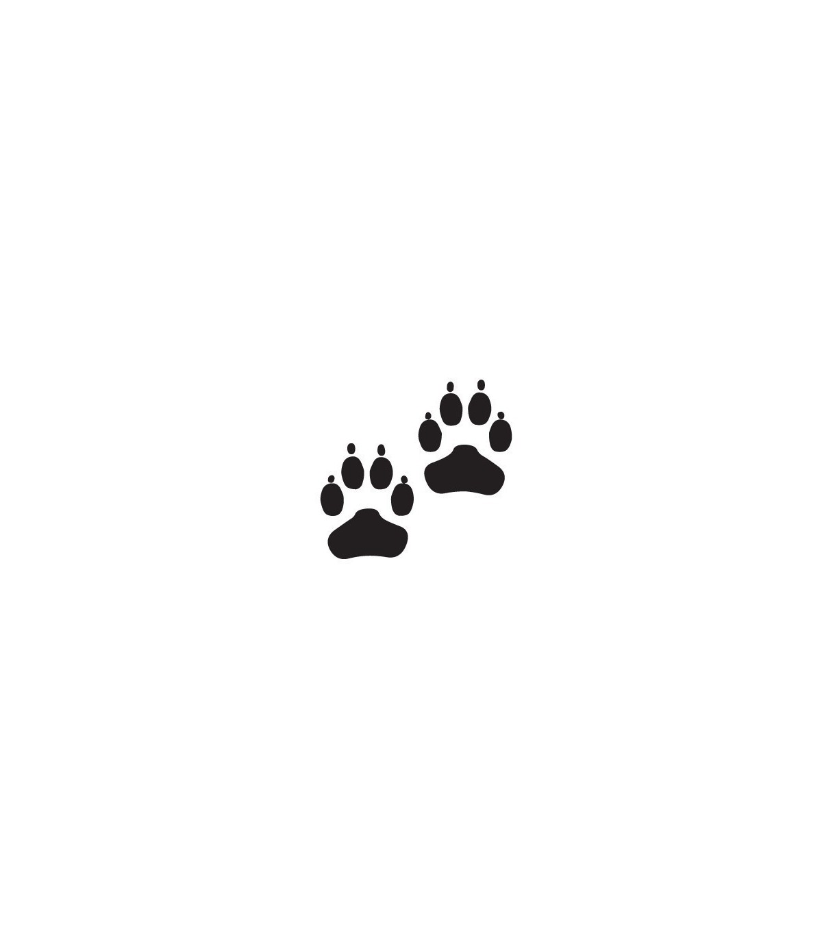 Stickers EMPREINTES DE CHIEN X2