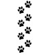 Stickers EMPREINTES DE CHIEN X4