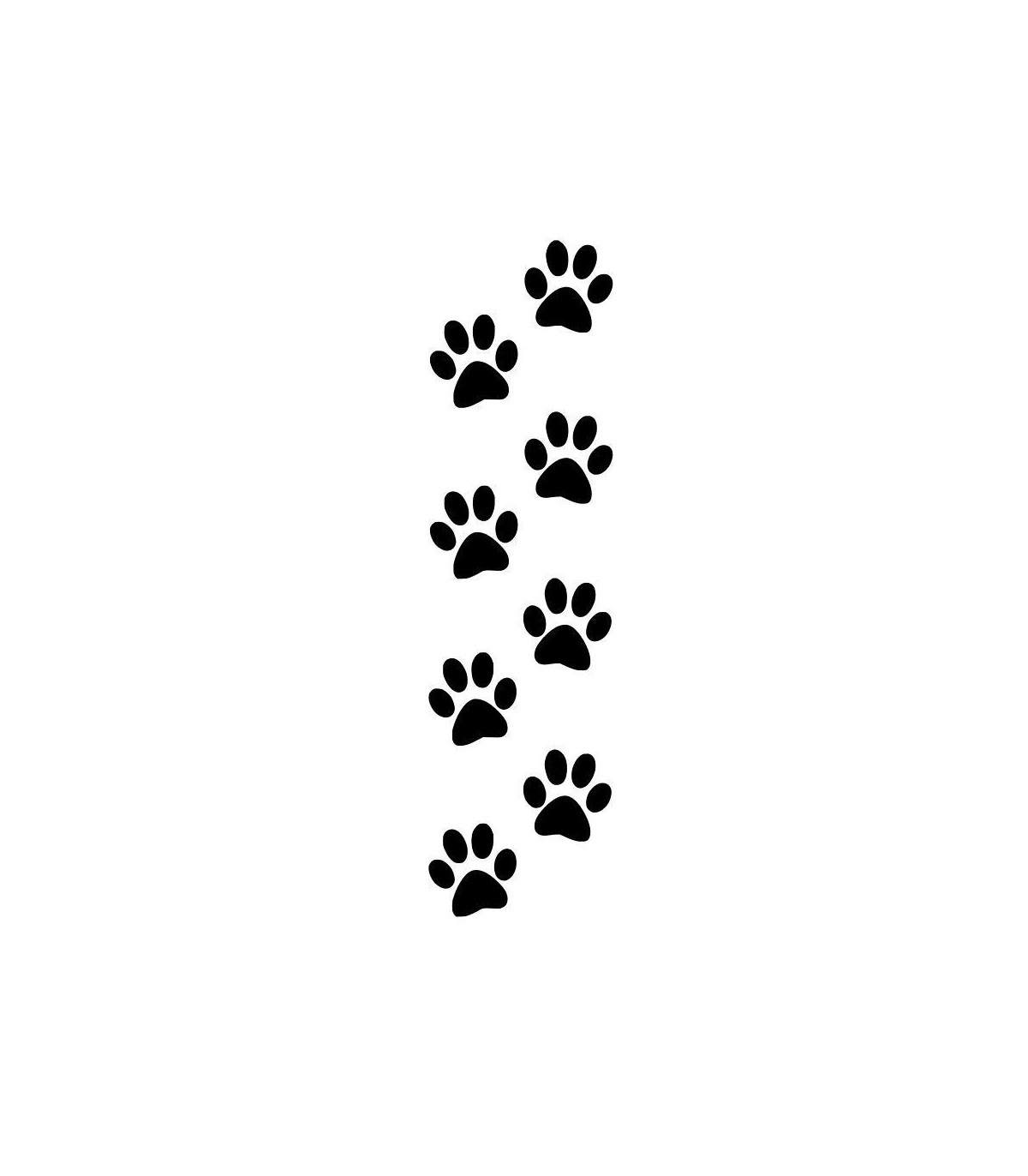 Stickers EMPREINTES DE CHIEN X4