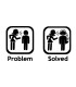 Stickers PROBLEM SOLVED MUSIC
