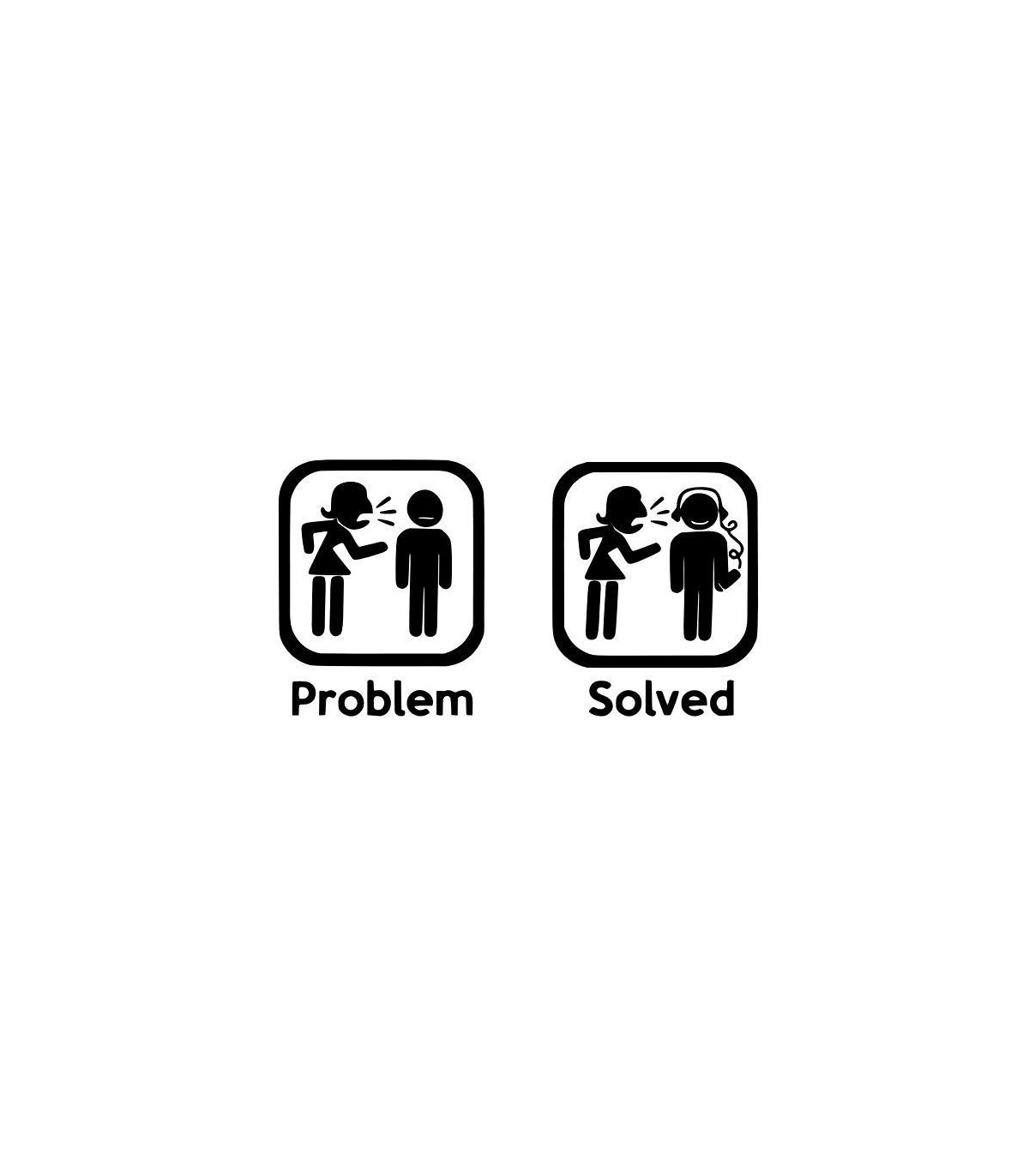 Stickers PROBLEM SOLVED MUSIC