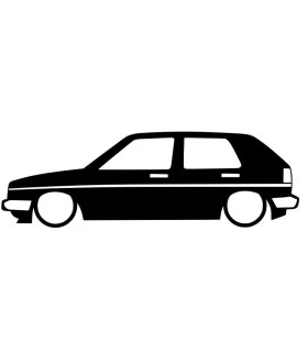 Stickers LOW VW GOLF MK2 5 PORTES