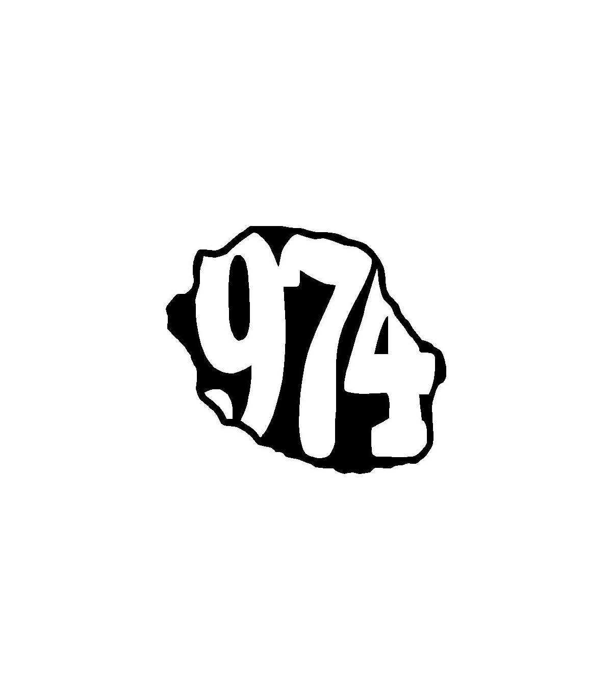 Stickers 974 RÉUNION 
