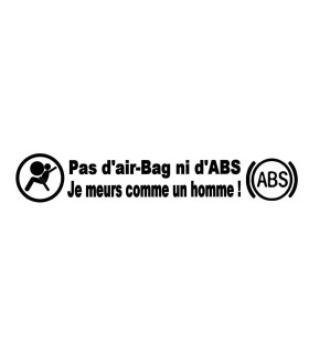 Stickers JE MEURS COMME UN HOMME