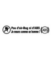 Stickers JE MEURS COMME UN HOMME