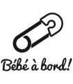 Stickers BÉBÉ A BORD ÉPINGLE