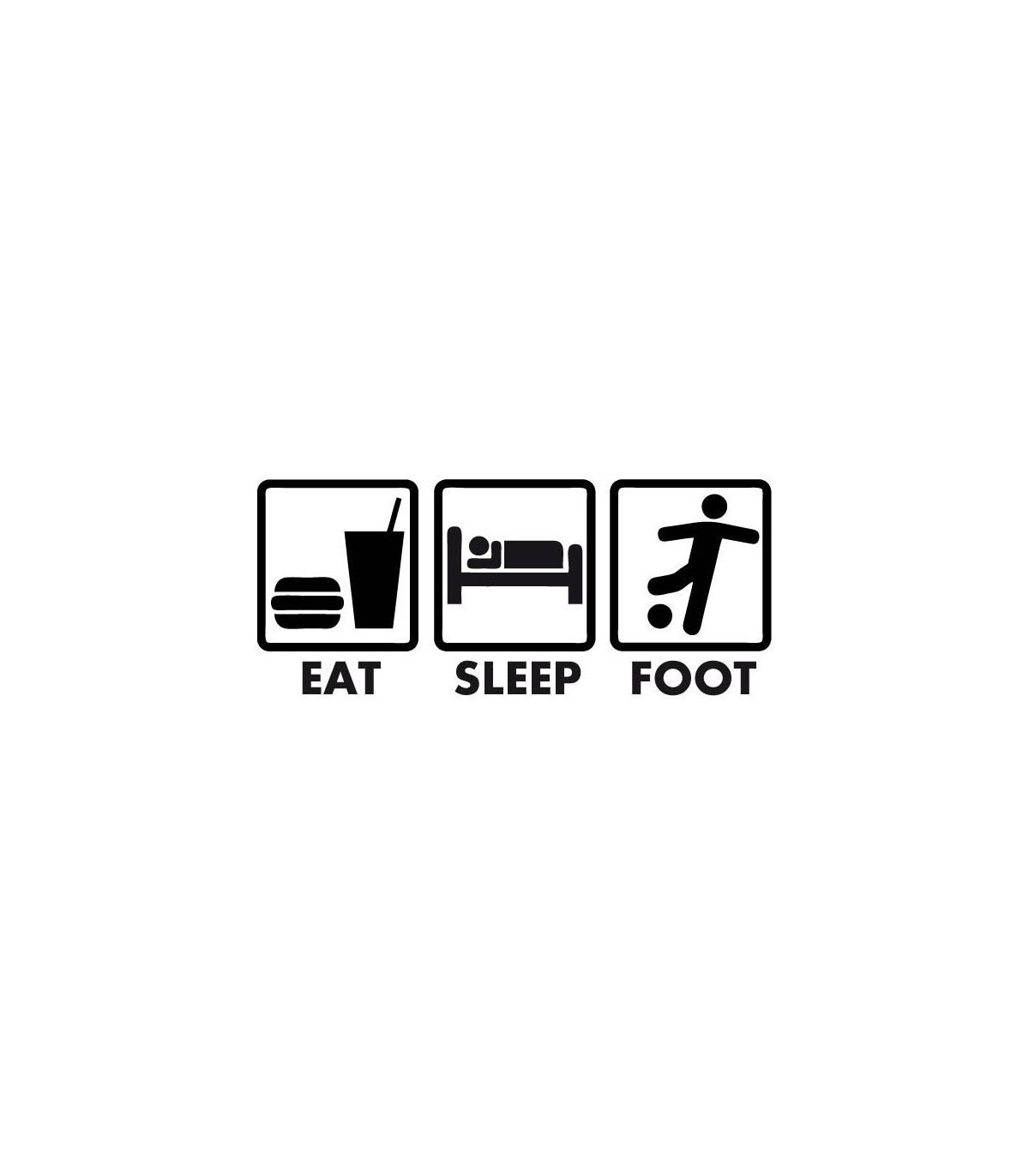 Stickers EAT SLEEP FOOT