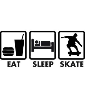 Stickers EAT SLEEP SKATE