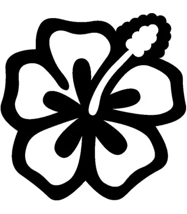 Stickers FLEUR HIBISCUS 13