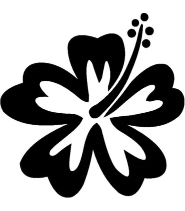 Stickers FLEUR HIBISCUS 17