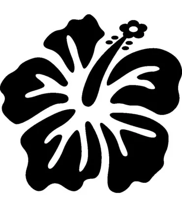 Stickers FLEUR HIBISCUS 18