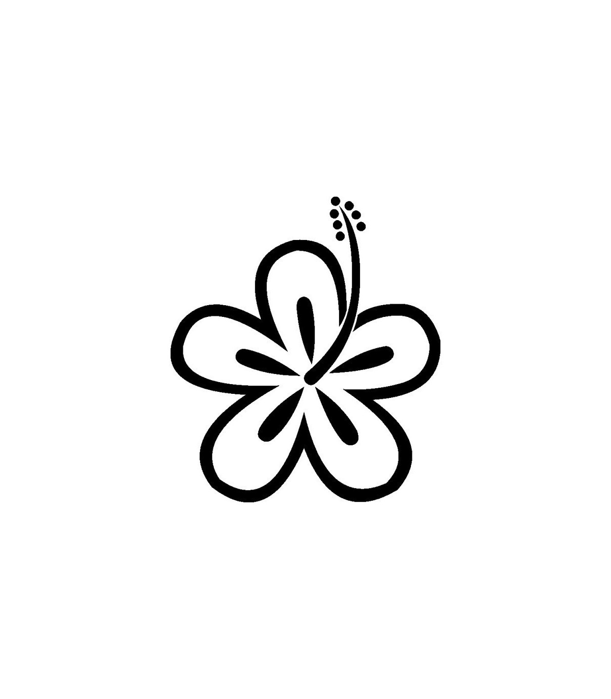 Stickers FLEUR HIBISCUS 24