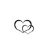 Stickers CŒUR DOUBLE