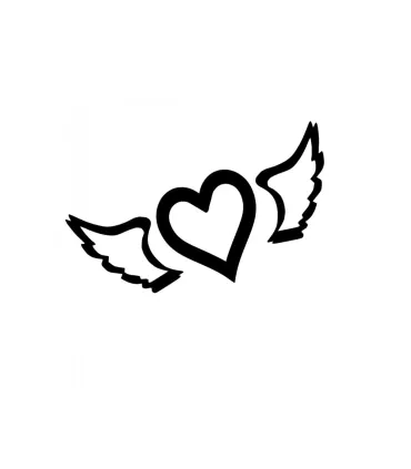 Stickers CŒUR AILES ANGE