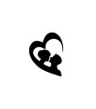 Stickers CŒUR COUPLE 2
