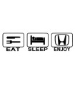 Stickers EAT SLEEP ENJOY