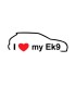 Stickers I LOVE MY EK9
