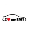 Stickers I LOVE MY EM1