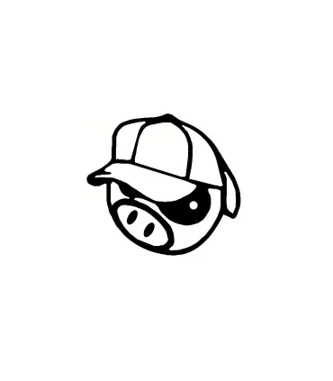 Stickers SUBARU PIG CAP